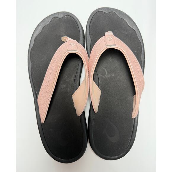 Olukai Ohana Womens Sandals Size 6 Blush Powder Pink Thong | Pre-Owned - Picture 8 of 8